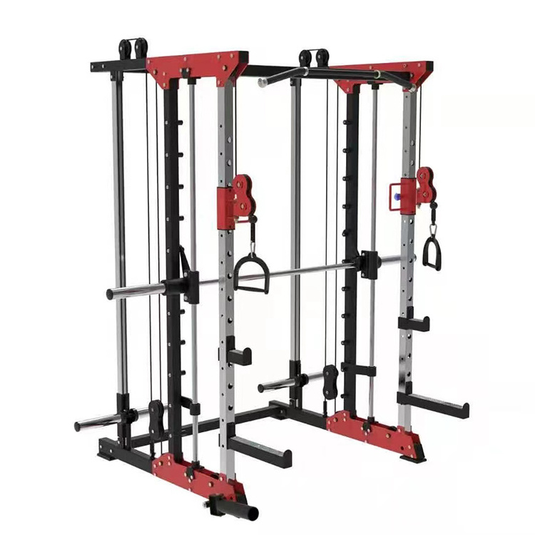 Multi Functional Trainer Smith Machine Home Gym Power Rack Cable Machine With Attachment