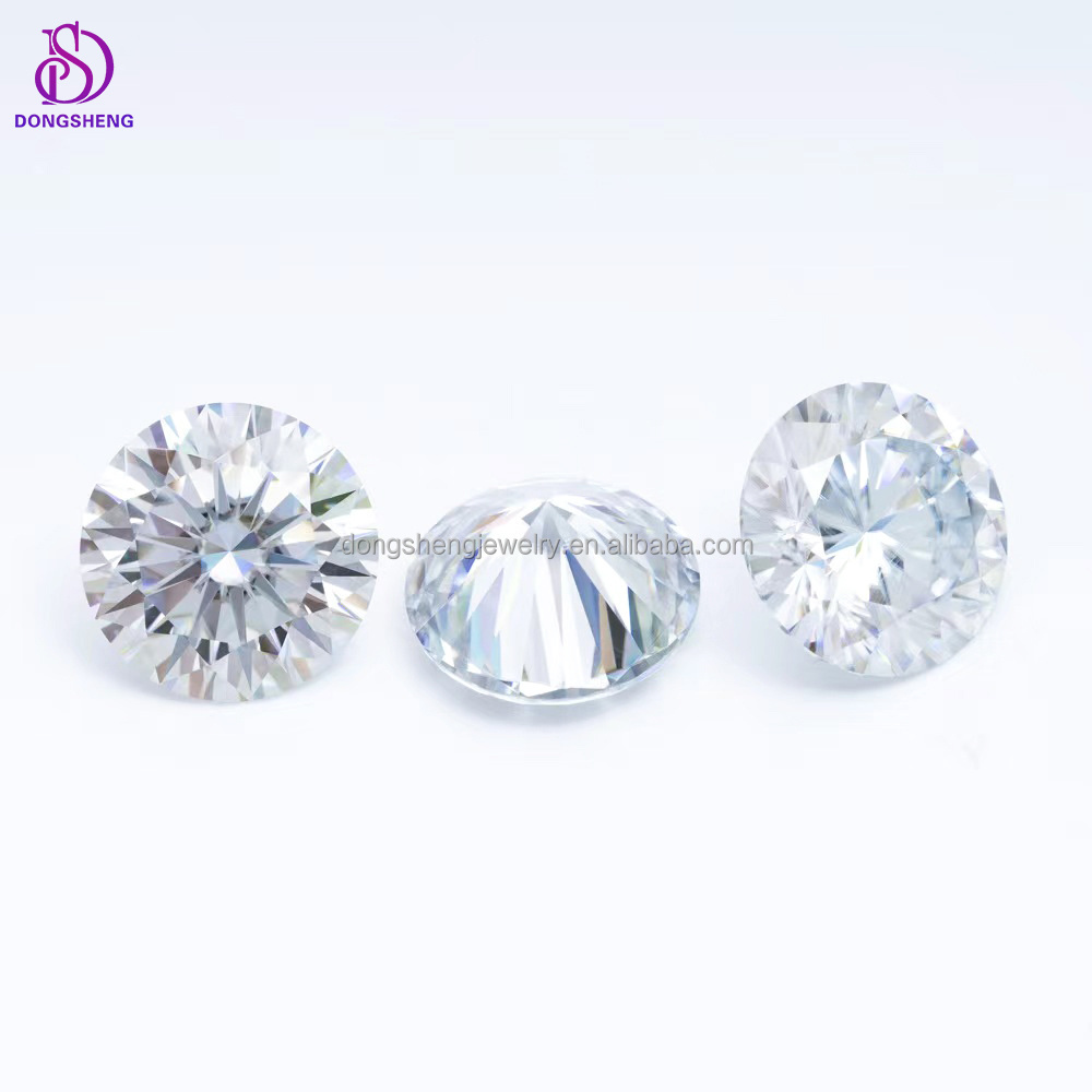 Wholesale Moissanite Diamond Stone 0.8mm-18mm Size Super White Vvs Loose Moissanite