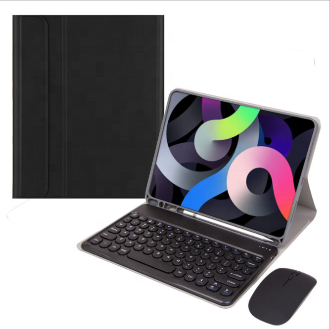 For iPad Air/Pro/Mini Magnetic Wireless Keyboard Protective Case With Pen Slot Foldable Tablet Protective Case with Mouse Combo