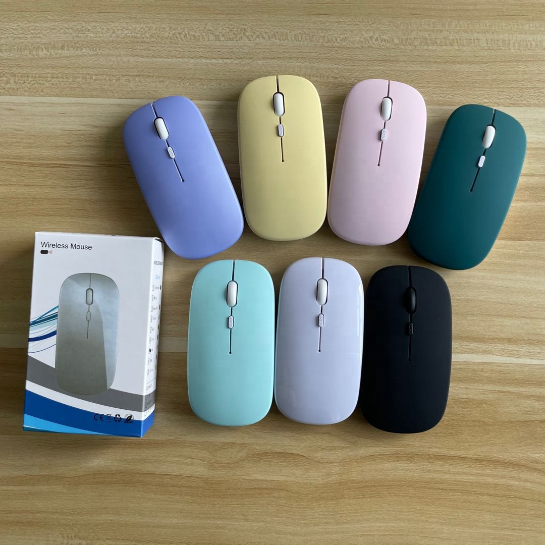 Promotion Business Gifts Computer Wireless Mouse With rechargeable Battery Custom Logo for laptops notebook tablets