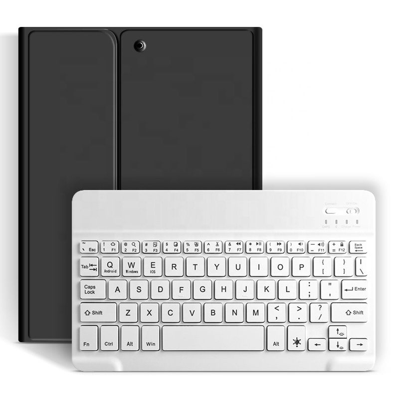 Galaxy Tab Backlit Wireless BT Keyboard with pu leather Case for Samsung Tablet PC A7 A8 S6 lite