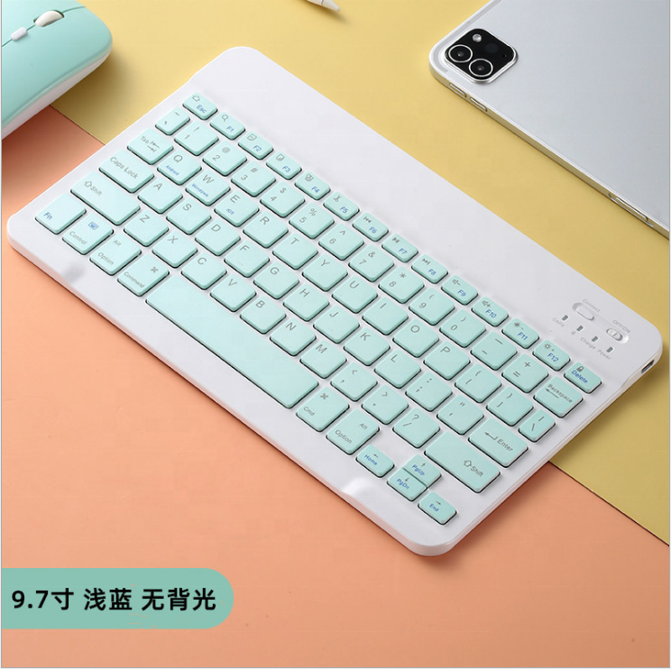 2024 New Product 7inch 10inch colorful blue tooth wireless smart keyboard for ipad pro ipad 9.7 10.2 10.5 10.9 11 inch tablet