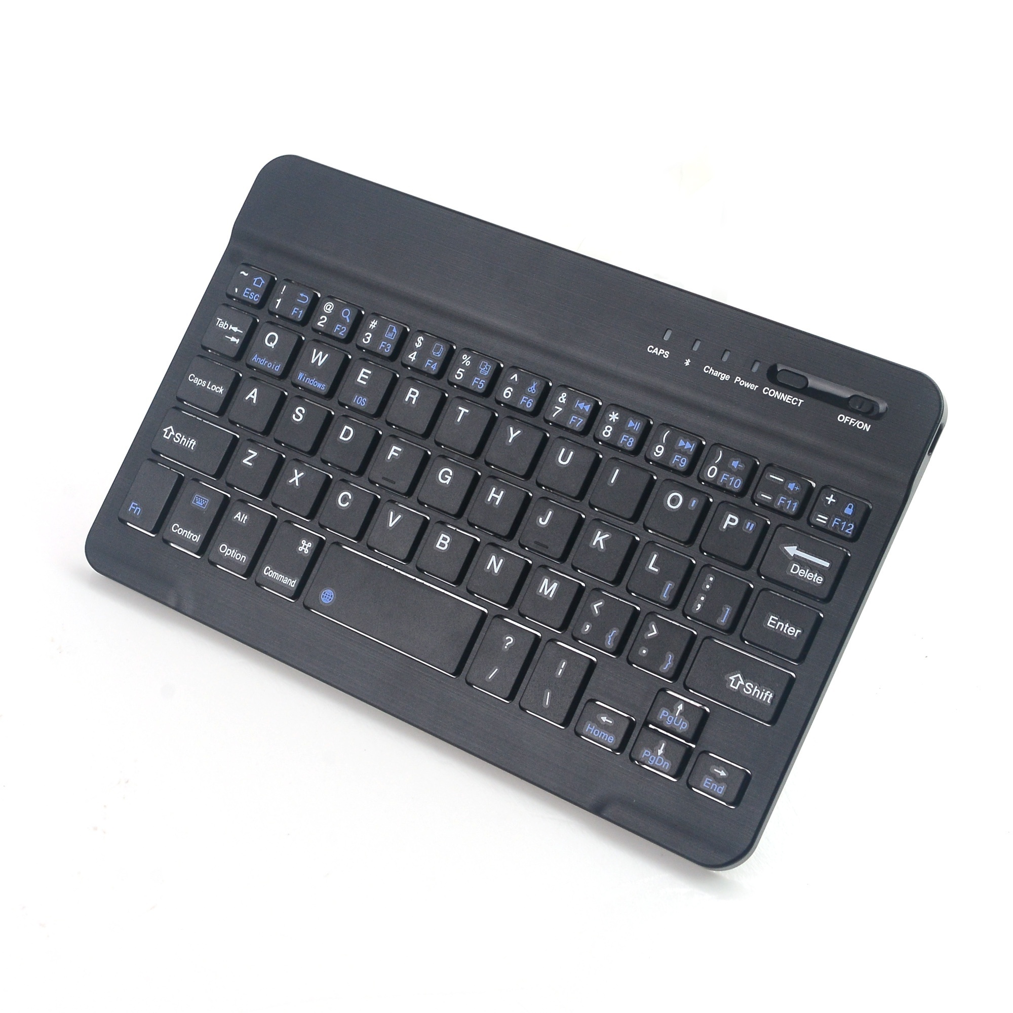 Universal 7 inch 10 inch wireless BT keyboard three system mobile phone tablet keyboard with USB charging cable