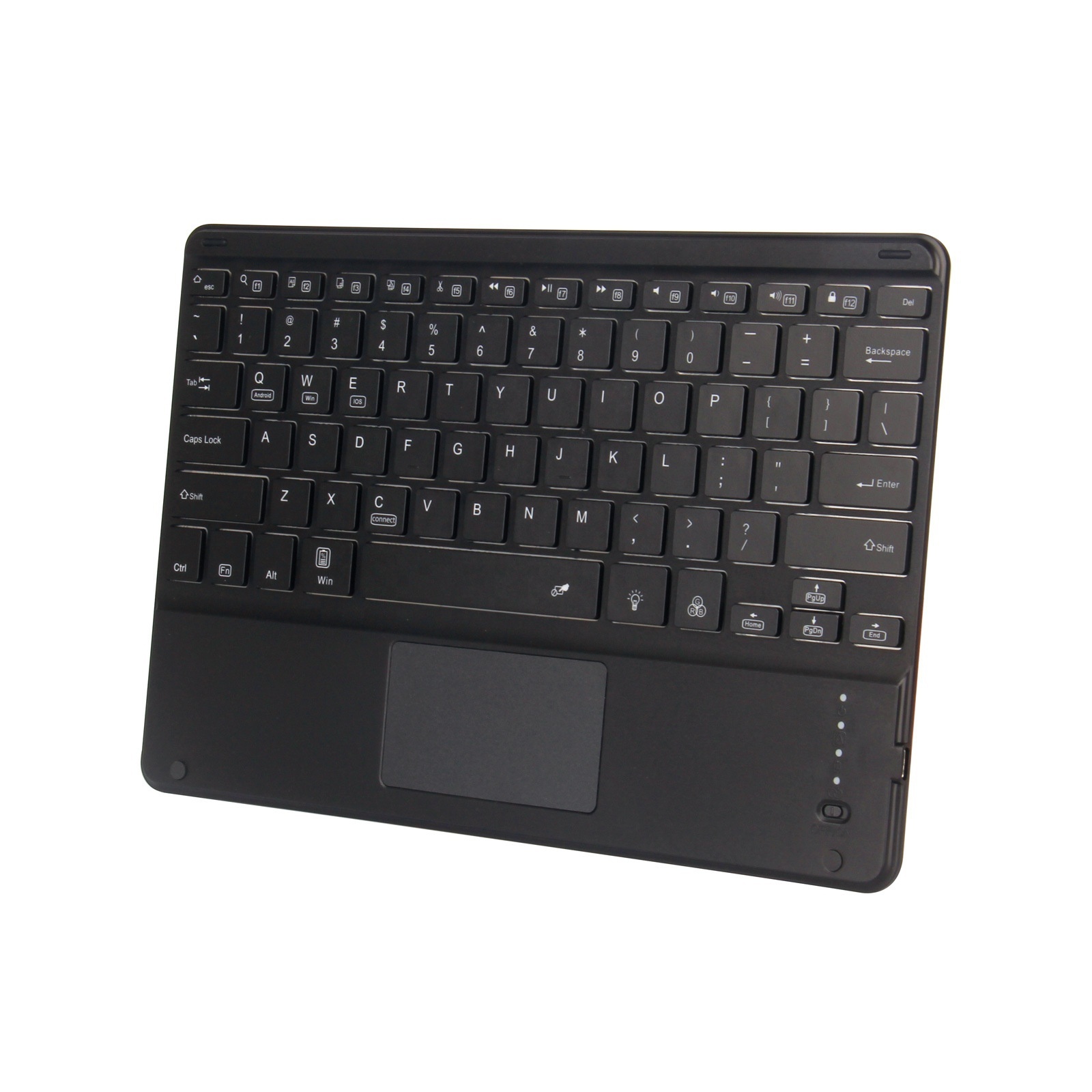 OEM language 10 inch wireless touch mini backlit keyboard for laptop Tablet PC Mobile Phone trackpad keyboard