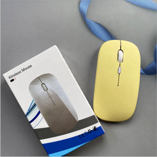 Promotion Business Gifts Computer Wireless Mouse With rechargeable Battery Custom Logo for laptops notebook tablets