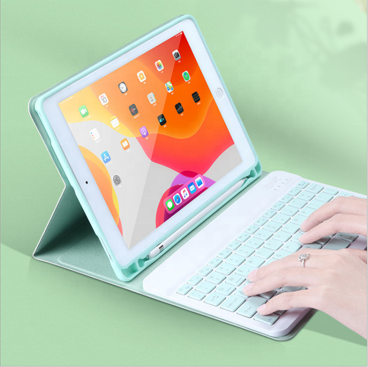 Ultra thin detachable wireless keyboard with PU leather case for Samsung Galaxy Tab S4(10.5)/T830/T835