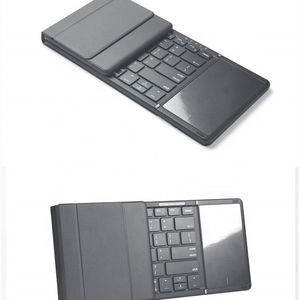 3 channels portable keyboard ultra thin foldable keyboard and build in mouse foldable flexible keyboard with touchpad for ipad