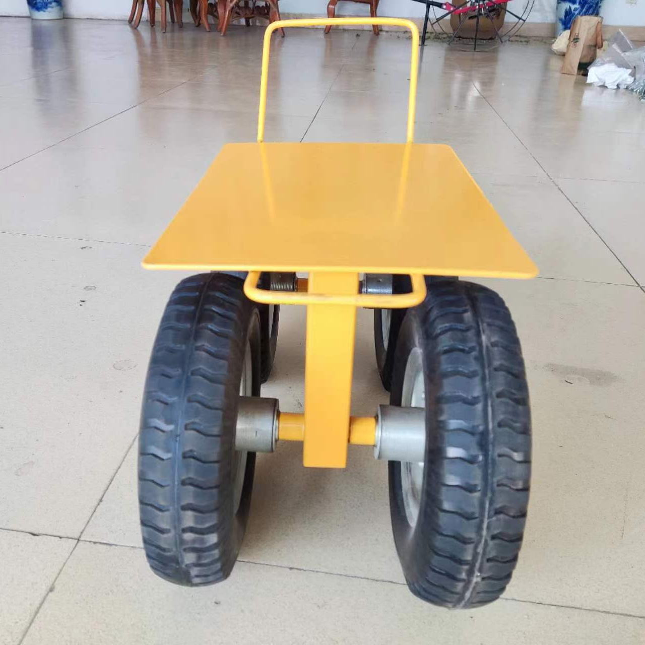 factory wholesale high quality new modern 4 wheels farm lawn garden yard outdoor work chair trolley tool cart seat cart