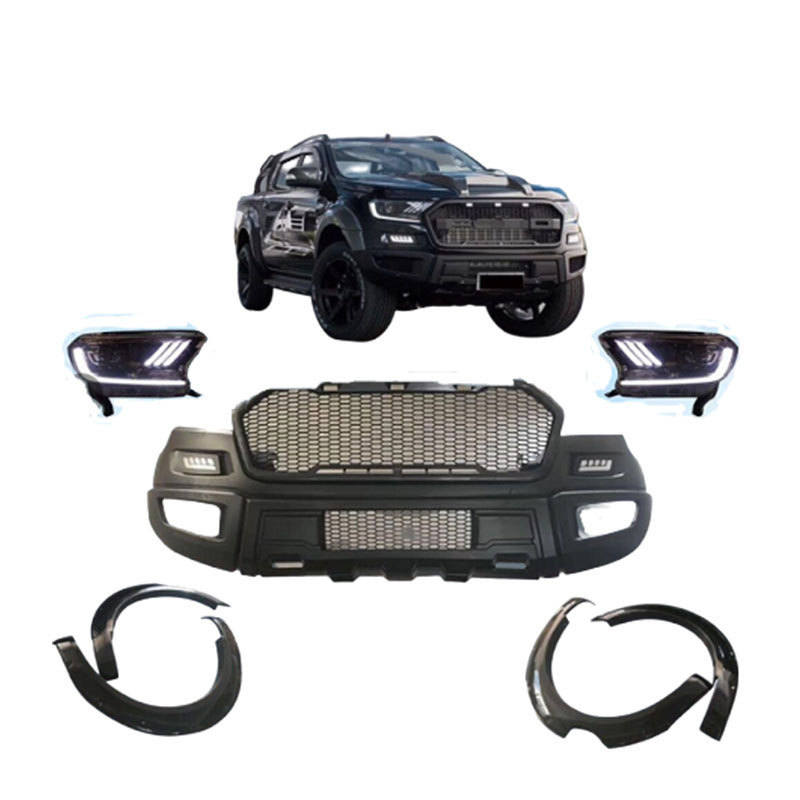 New Car Front Rear Bumper Facelift Wild Conversion bodykit Body Kit for Ford Ranger T7 T8 Upgrade Change to RAPTOR