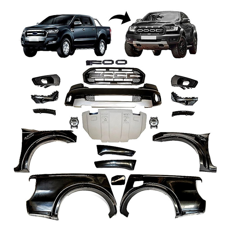 New Car Front Rear Bumper Facelift Wild Conversion bodykit Body Kit for Ford Ranger T7 T8 Upgrade Change to RAPTOR