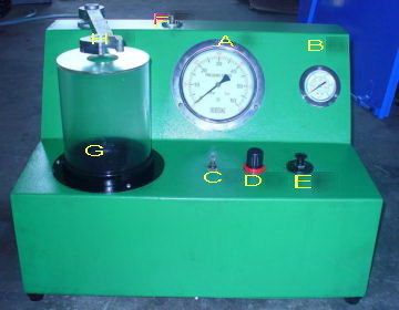 Double spring nozzle gasoline injector tester PQ400 diesel fuel injector test bench