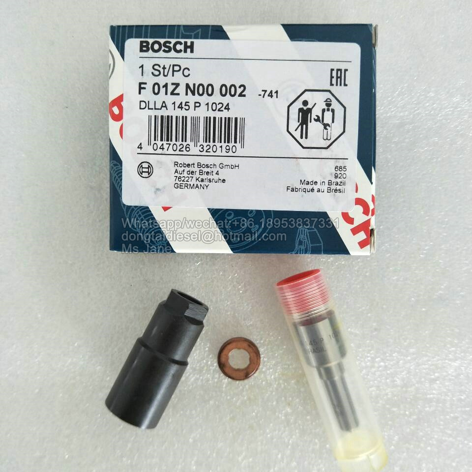 NO.635 ORIGINAl NEW DIESEL COMMON RAIL FUEL INJECTOR REPAIR KIT NOZZLE WITH NUT F01ZN00001, DLLA155P1062