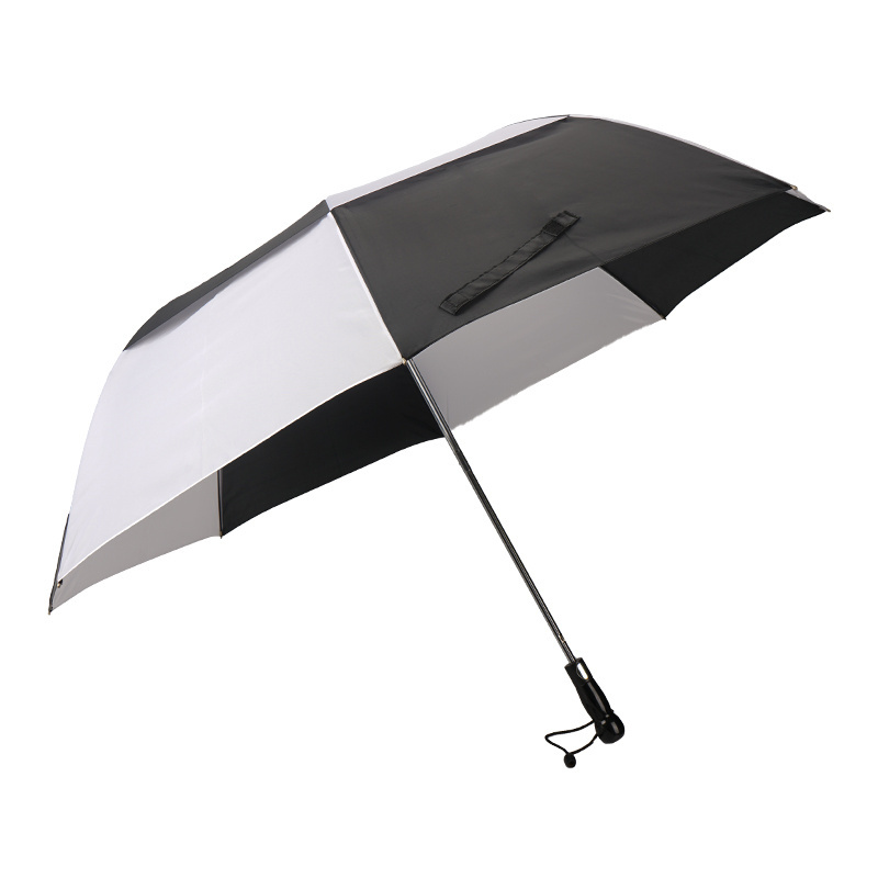 Windproof Automatic 2 Fold Golf Umbrella with carry bag