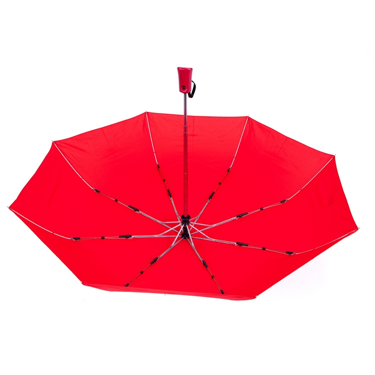 China Top Umbrella Supplier 3 fold automatic open & close windproof & waterproof folding umbrella with custom print