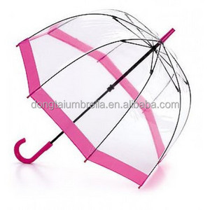 high quality straight transparent mushroom umbrella with EVA edge