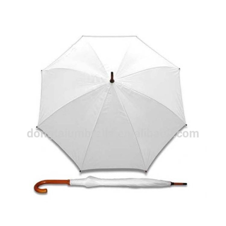 High Quality Popular Wedding white Umbrella Wooden