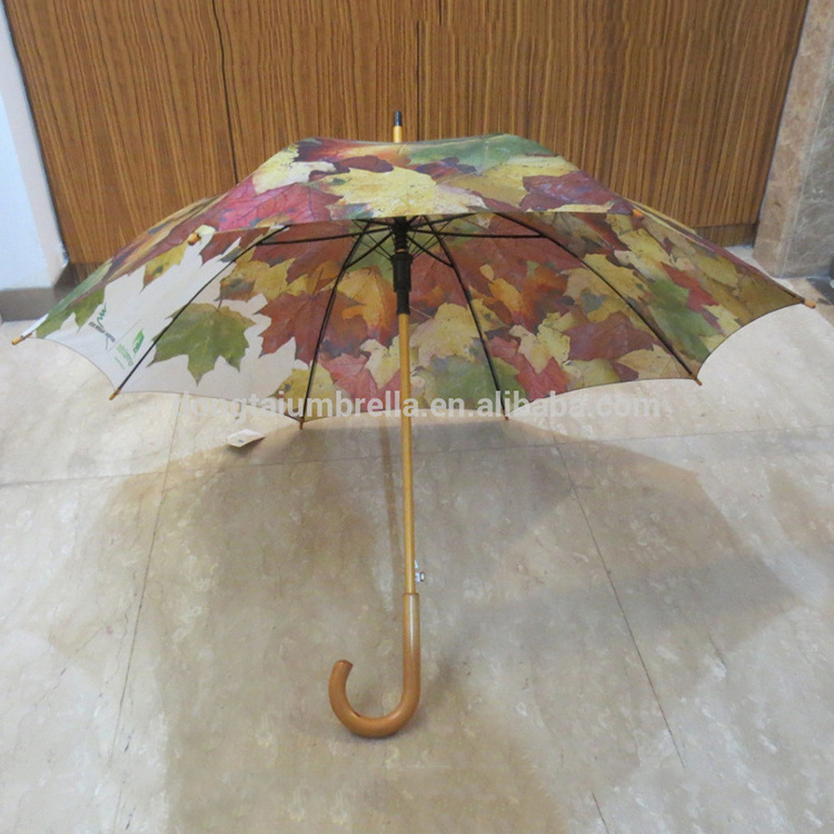 High Quality Popular Wedding white Umbrella Wooden