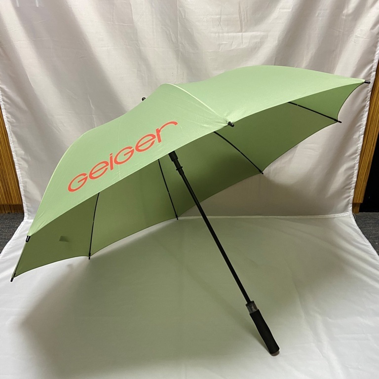 60 inch Arc storm proof big golf fiberglass umbrella with logo imprint