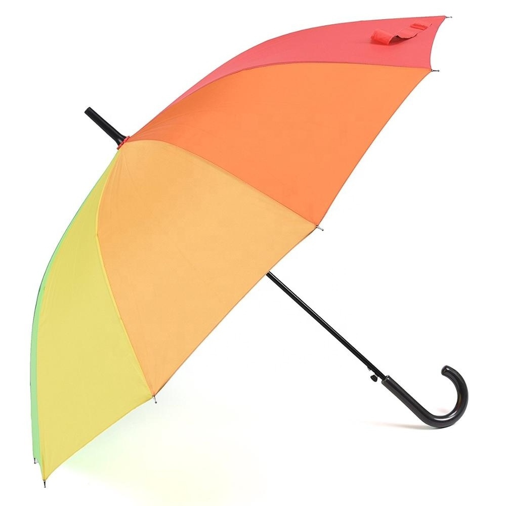 23 inches 10 panels automatic rainbow umbrella