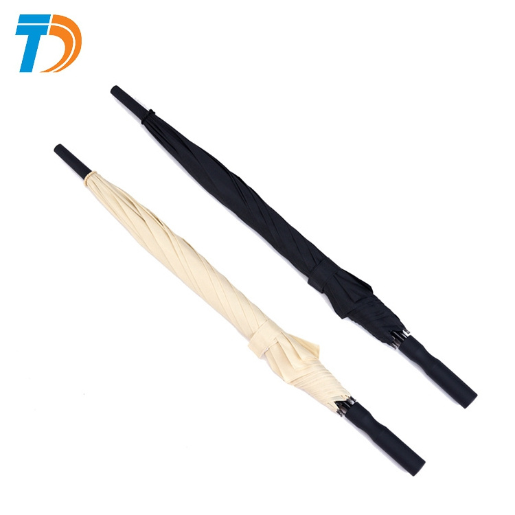 Promotion Advertising Customized Print Carbon Fiber Shaft Windproof Straight Stick Golf premium Umbrella Promotional factory