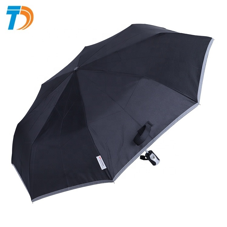 RPET Material Auto Open & Auto Close 3 Folding Windproof Umbrella