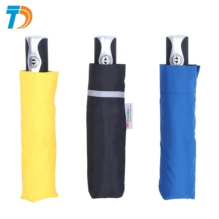 RPET Material Auto Open & Auto Close 3 Folding Windproof Umbrella