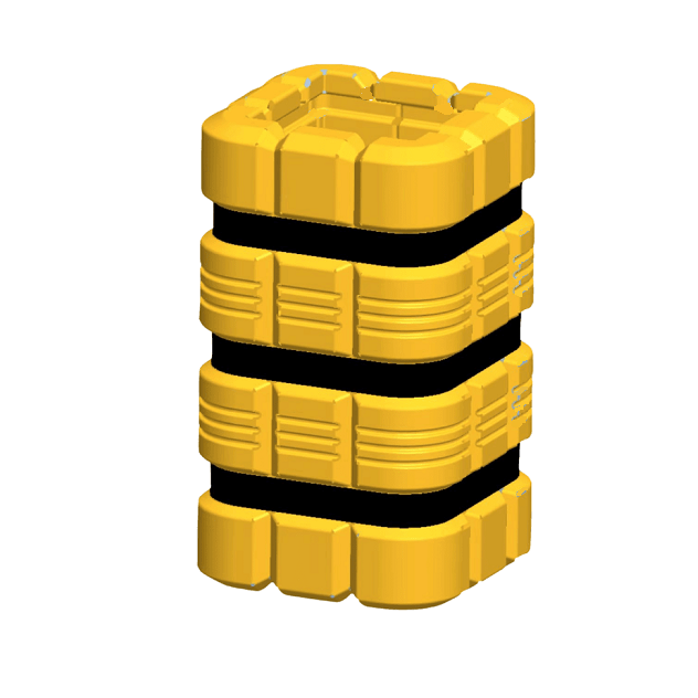 Big Column protection for square lad-bearing pillars or for columns warehouse protector