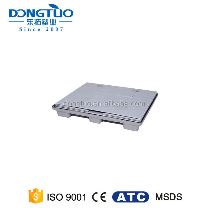 Industry plastic pallet collapsible box portable foldable pallet box heavy duty 750kg box pallet