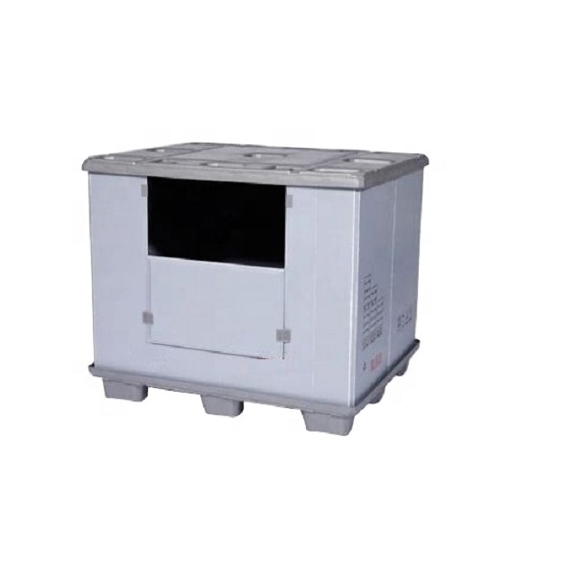 Industry plastic pallet collapsible box portable foldable pallet box heavy duty 750kg box pallet