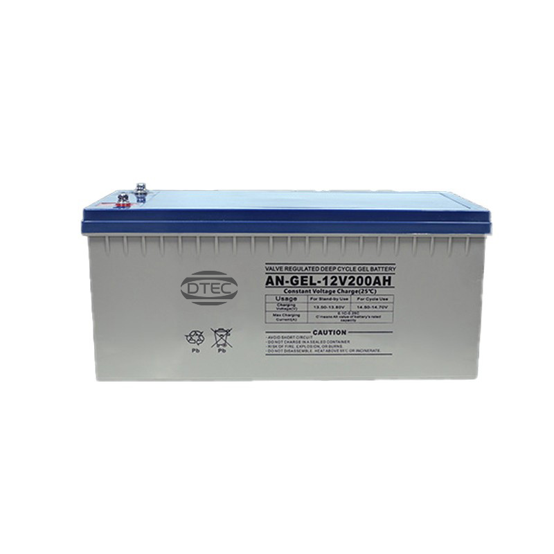 DTEC Solar Energy Storage Gel Battery 12v 100ah 120ah 150ah 200ah 250ah Deep Cycle Agm Sealed Lead Acid Batteries