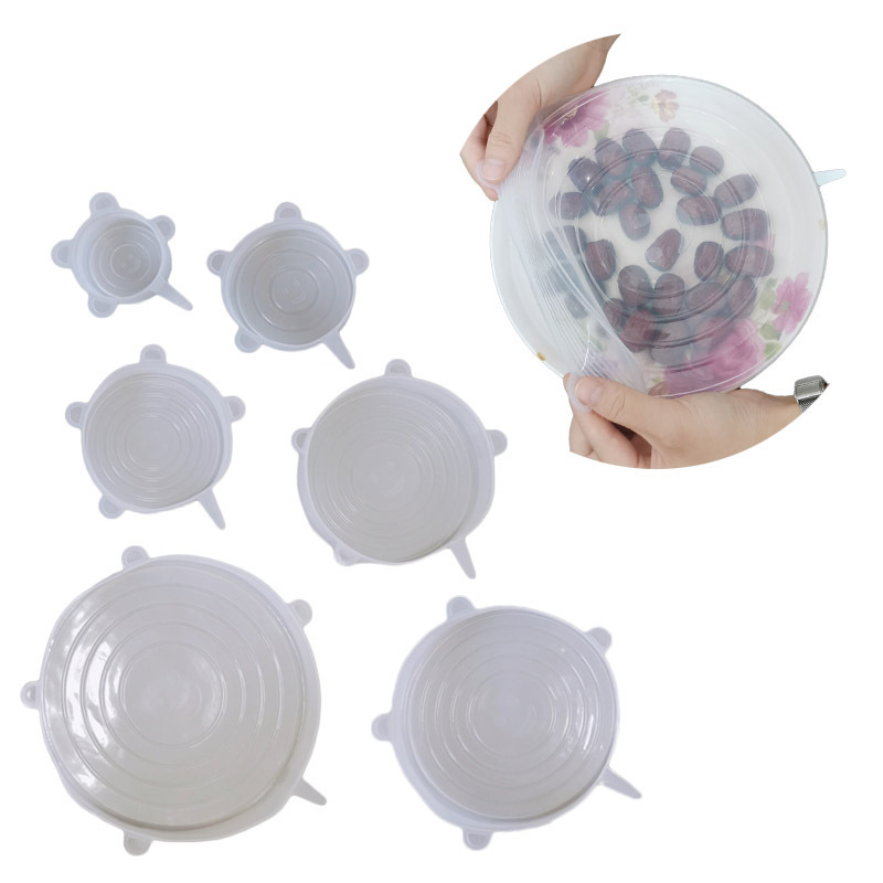 Factory Price Foldable Silicone Food Cover Stretch Lids For Keep Food Fresh