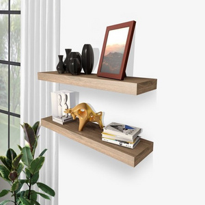 High quality Wall Shelf Wood Floating Shelves Hanging Storage Shelves for Wall Bedroom