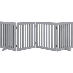 Wooden for Dog and Cat folded pet gate and pens baby gate double lock safety for pets door gate