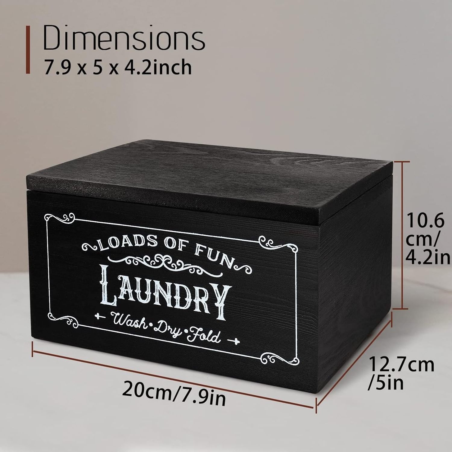 Farmhouse Laundry Sheet Dispenser Dryer Sheet Holder Container Storage Box Wooden Laundry Sheet Dispenser For Laundry Room Decor