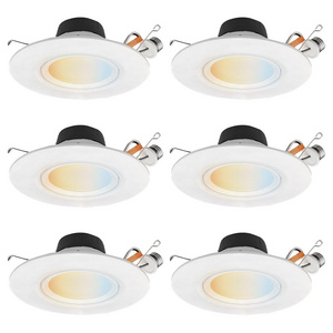 UL listed Dimmable Color Selectable 5/6-Inch LED Retrofit Gimbal Recessed Downlight Fixture