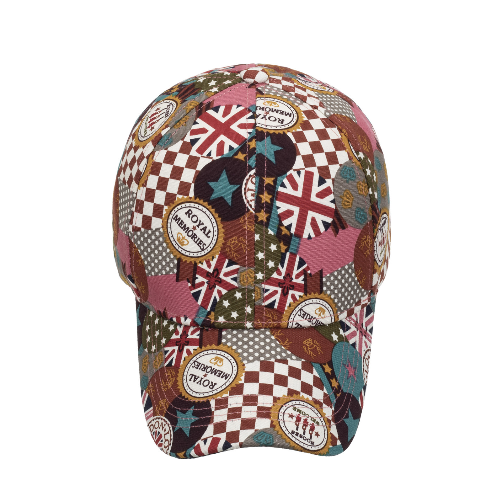 Polyester Printed Sports Cap Hip Hop Color-blocking Graffiti Gradient Sunscreen Personality Street Tie-dye Trend Baseball Cap