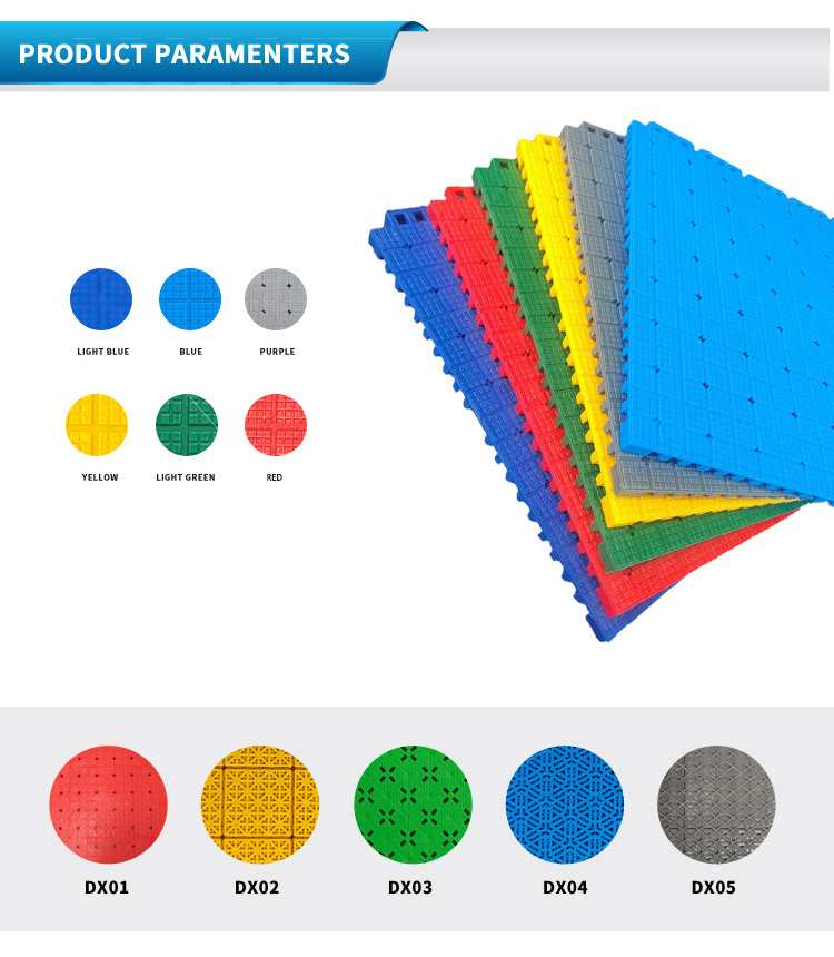 portable netball court sports flooring outdoor pp interlocking tiles Roller skating floor