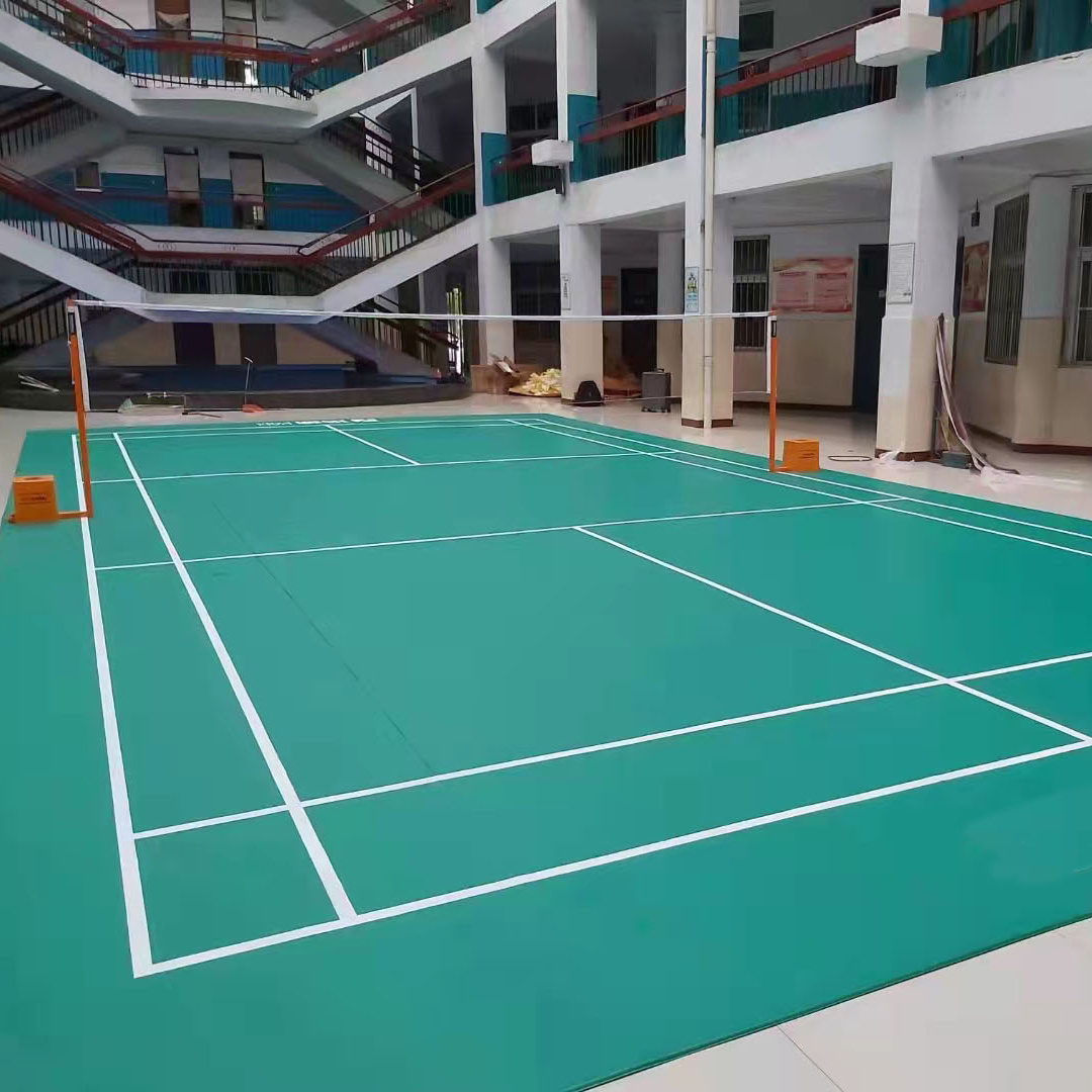 4.5mm Wholesale price badminton court mat with CE BWF ISO badminton court