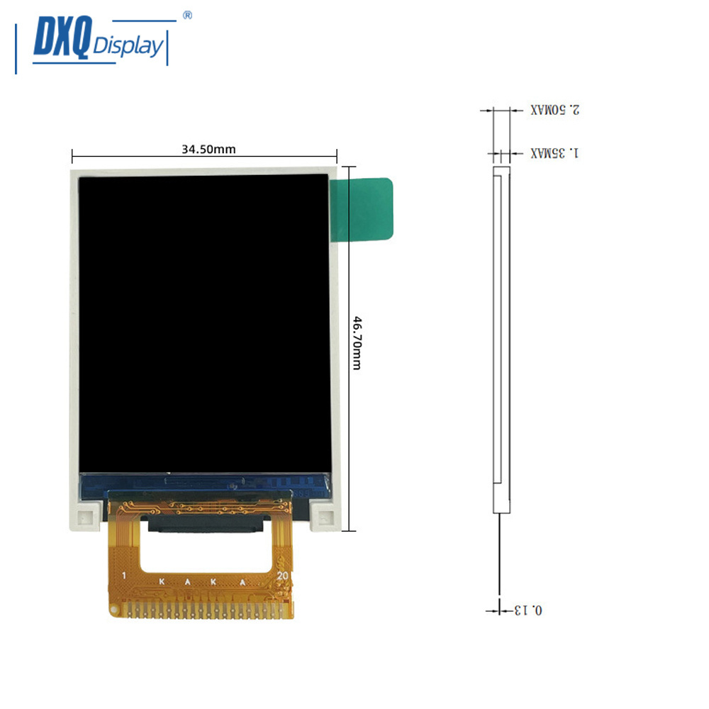 1.77 inch TFT LCD display resolution 128x160 Pins 14P 262k SPI interface micro lcd display