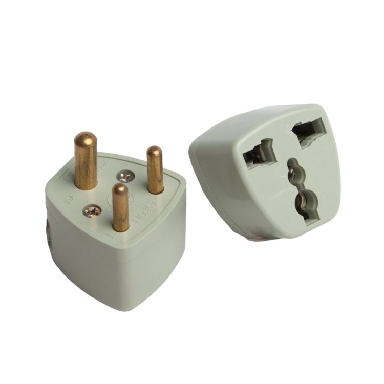 NO164 Multiple Wall Plugs Plastic Ground Universal Multi Sockets Plug