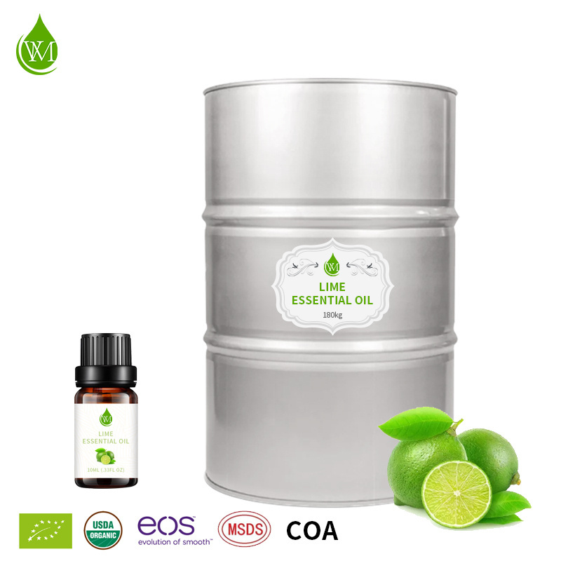 Hot Selling Natural Kaffir Lime Essential Oil Cosmetic Grade Pure Lime Fragrance Oil