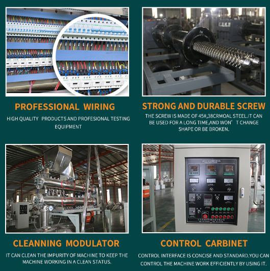 Pet Feed Cat Dog Food Twin Screw Extrusion Manking Processing Production Line Small Dog Animal Food Pellet Machine