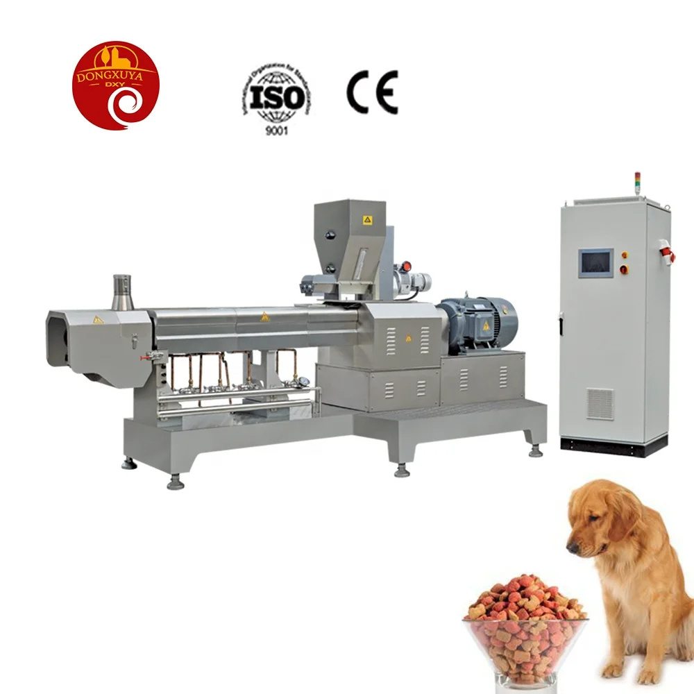 Multi-functional Automatic Machine Pet Food Production Line 500kgh Equipment Making Machine For Dog Cat Food