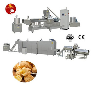 Double Screw Extruded Cereal Cornflakes Puff Corn Snacks Machinery Cereal Corn Flakes Processing Machine