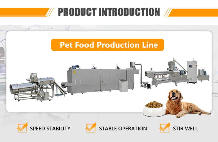 Industrial Animal Food Production Line Pet Dog Cat Pellet Food Machine Processing Extruder Manufacturers