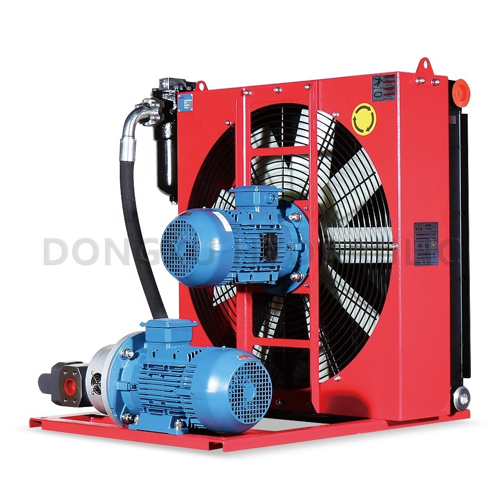 DONGXU Independent circulation aluminum alloy plate fin hydraulic oil cooler for cnc machine