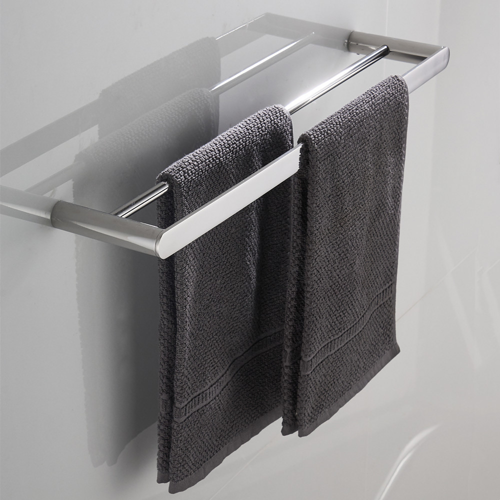 Bathroom Accessories SUS304 Stainless Steel Mirror Towel Bar Hotel Hanging Set Towel Rack