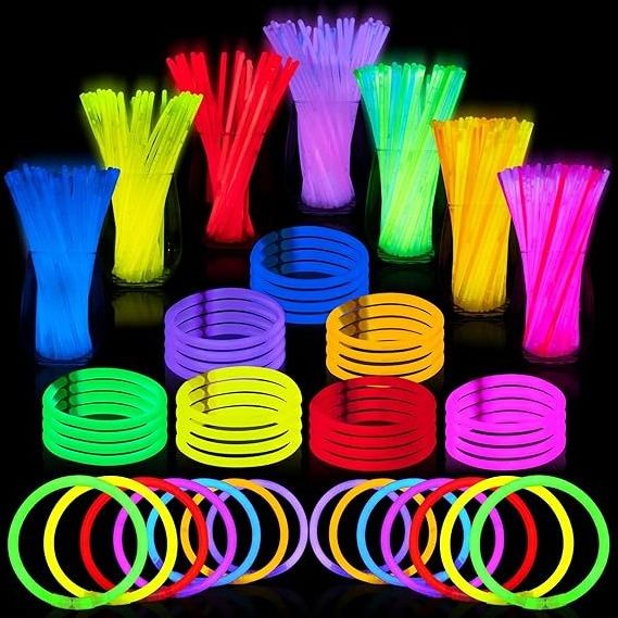 Cheap 8 Inch Glow Stick Neon Party Supplies Luminous LED Bracelet Necklace Glow in the Dark Light Stick for Children and Adults