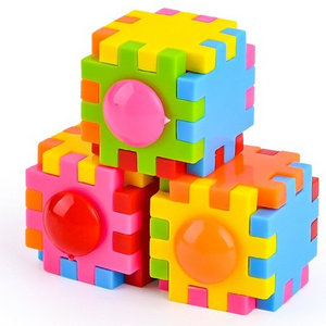 HOT SELLING children's assembled building blocks gyro early education DIY gyro toy fidget sensory toys