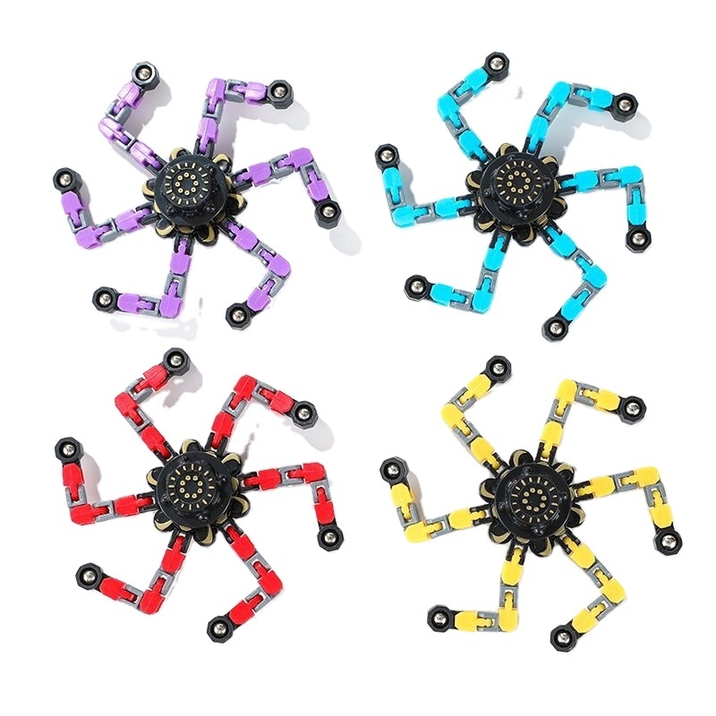 Hot Sale Fidget Spinner Transformable Chain Robot Toy Mechanical Fingertip Spinner Toys For Adults And Kids Fidget Spinner